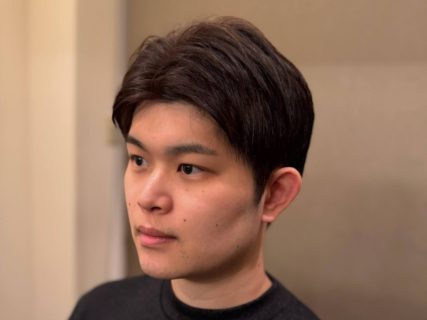 アップバング × ナチュラルショート